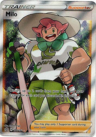 Milo 190/192 - Ultra Rare - Full Art Trainer - Pokemon Sword and Shield Rebel Clash