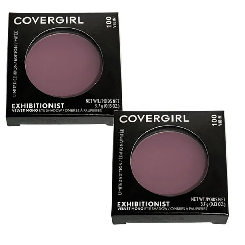 COVERGIRL Pack of 2 Exhibitionist Velvet Mono Eye Shadow, Vibin' 100