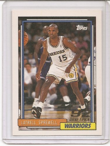 Latrell Sprewell 1992-93 Topps Golden State Warriors Rookie Card #392