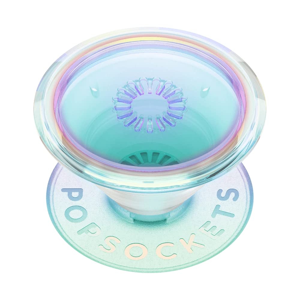 PopSockets PopGrip - Expanding Stand and Grip with Swappable Top - Clear Iridescent