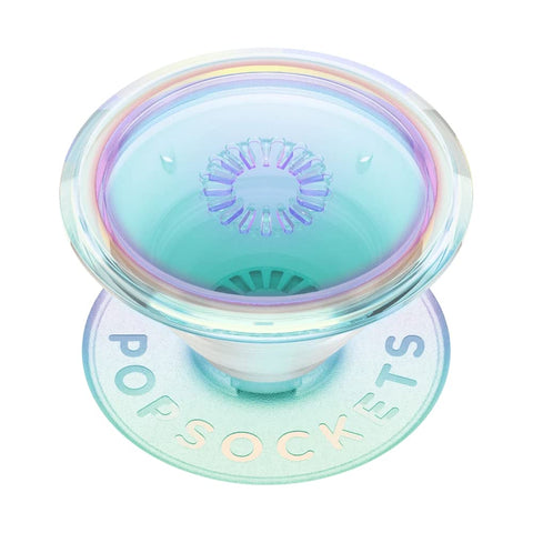 PopSockets PopGrip - Expanding Stand and Grip with Swappable Top - Clear Iridescent