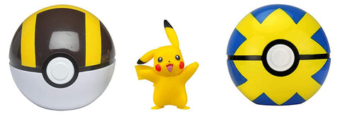 Pokemon Clip 'N' Go PokÃƒÂ© Ball Belt Set, Wave 5 Ultra, Quick Ball, and 2-Inch Pikachu - Feat. Detailed Figure, a Clip Ã¢â‚¬ËœNÃ¢â‚¬â„¢ Go Belt, 2 Clip Ã¢â‚¬ËœNÃ¢â‚¬â„¢ Go PokÃƒÂ© Balls- Perfect for Any Trainer!