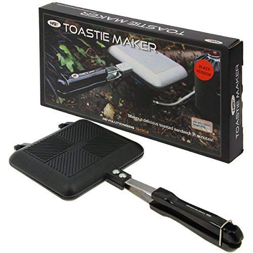 NGT Sandwich Maker, Modern Black Toastie/Toasted Sandwich Maker (Countertop Griddle Appliance), 15.5 x 13.5 x 3.5 cm, 490.0 grams