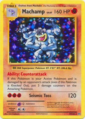 Pokemon - Machamp (59/108) - XY Evolutions - Holo