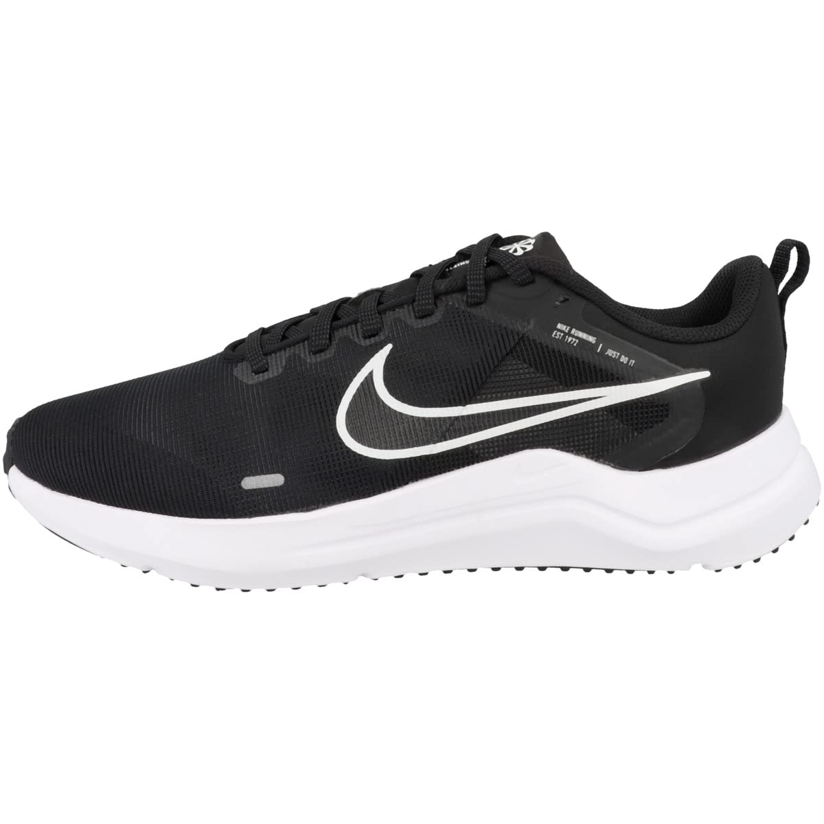 Nike Downshifter 12, Men's Road Running Shoes, Black White Dk Smoke Grey Pure, 9 US