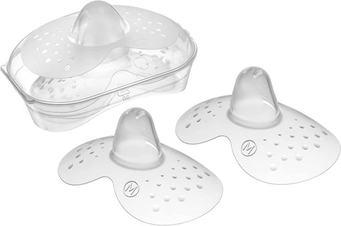 MAM Nipple Shields Size Medium (Pack of 2), Breast Shields with Sterilisable Travel Case, Breast Protectors to Support and Enhance Breastfeeding