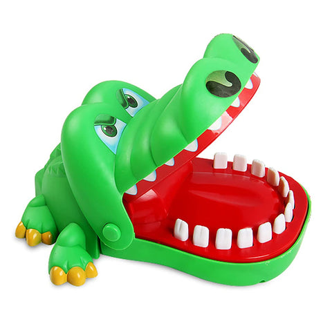 Sipobuy Latest Crocodile Toy Classic Mouth Dentist Bite Finger Family Game Children Kids Action Skill Game Toy (21x14.5x10cm)