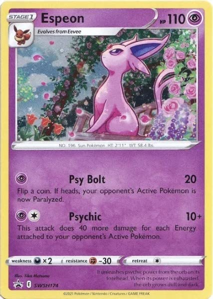 Pokemon - Espeon SWSH174 - Black Star Promo - Holo Foil - Sword & Shield