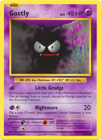 Pokemon - Gastly (47/108) - XY Evolutions