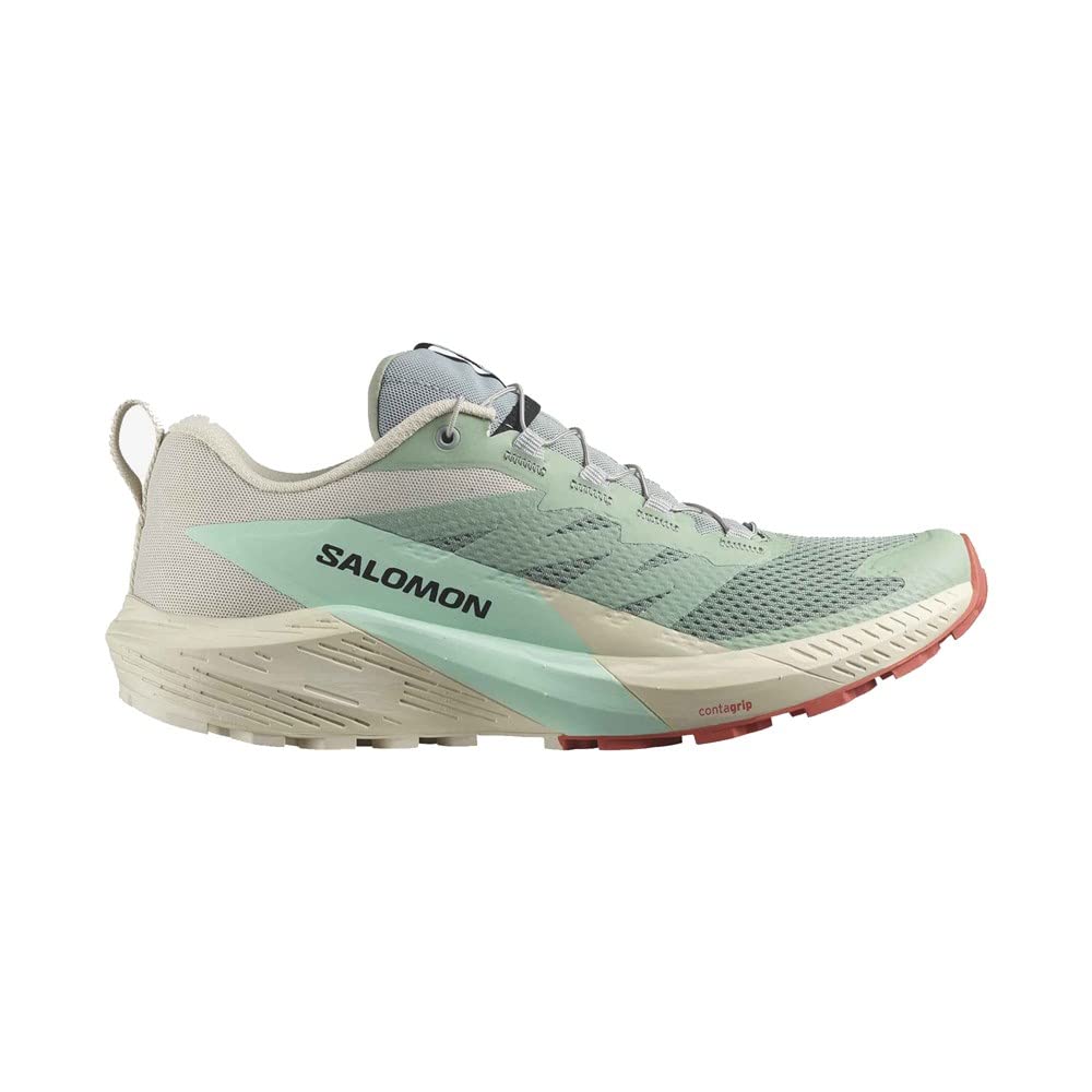 SALOMON Men's Athletics Trail Running Shoes, Lily Pad Rainy Day Bleached Aqua, 12 AU