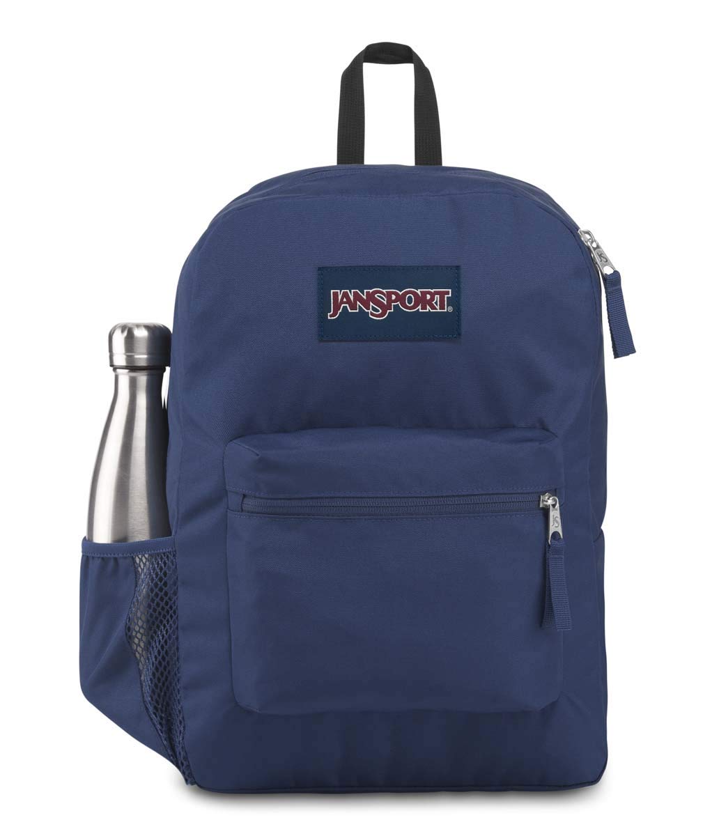 Jansport | Cross Town Backpack (Navy Blue- One Size)