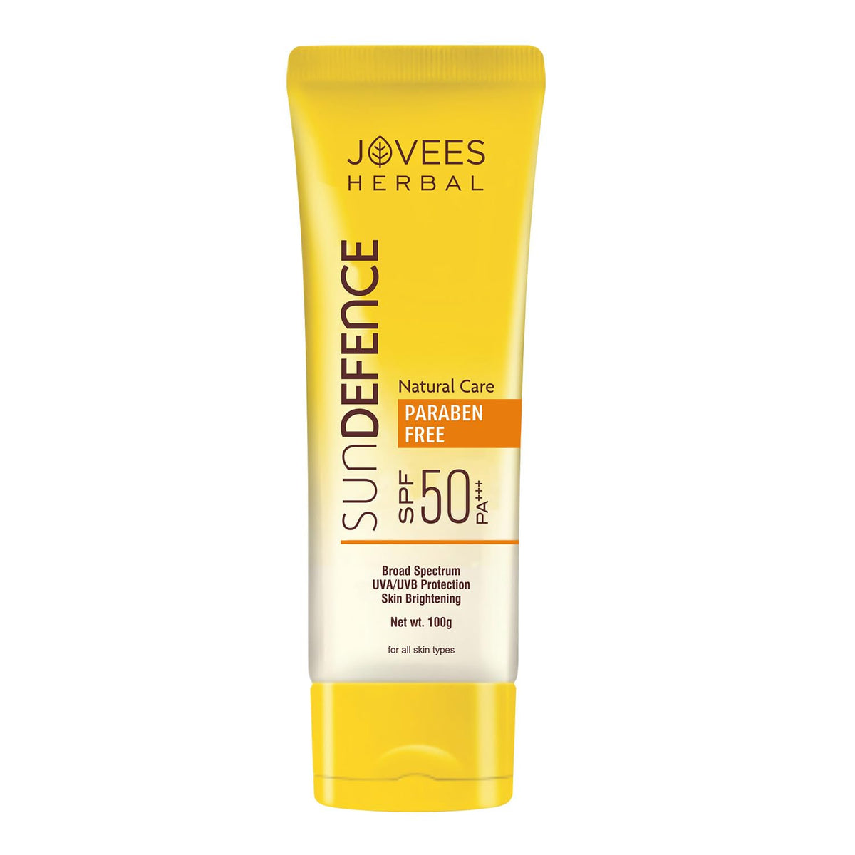 Jovees Herbal Sun Defence Cream SPF 50 | Broad Spectrum PA+++ | UVA/UVB Protection | For All Skin Types 100G