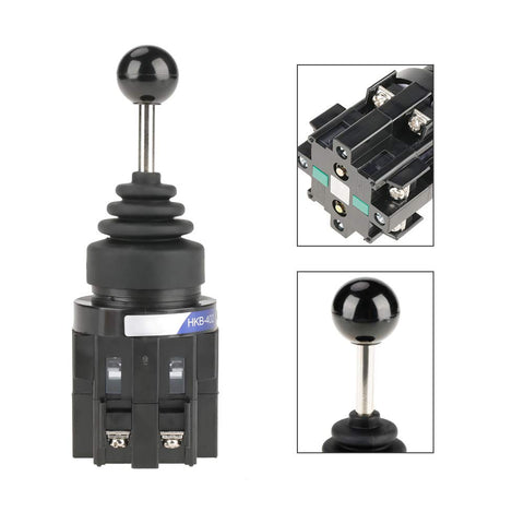 Joystick Switch,1pc CS-402 4NO 4-Position Return Momentary Joy Stick Joystick Switch,Resistant to Water, Oil and Dust