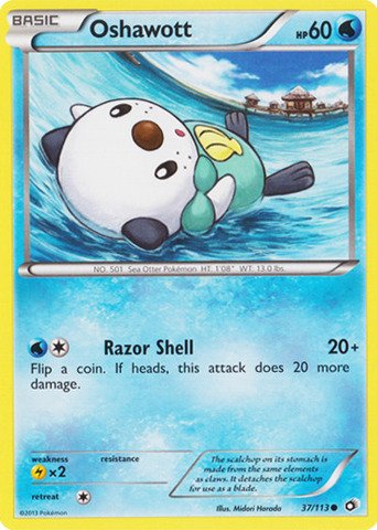 Pokemon - Oshawott (37/113) - Legendary Treasures