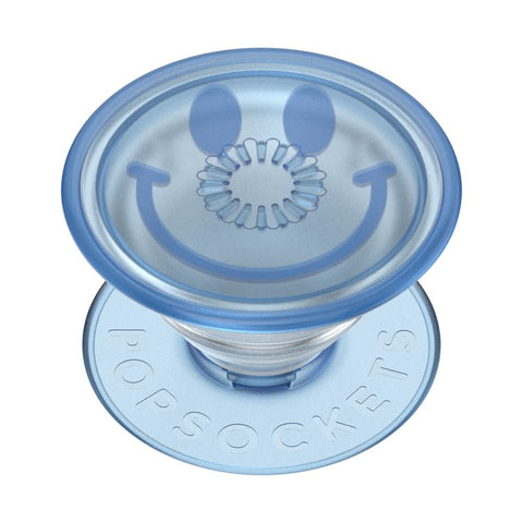 PopSockets Plant-Based Phone Grip with Expanding Kickstand, Eco-Friendly - Happy Blue Translucent