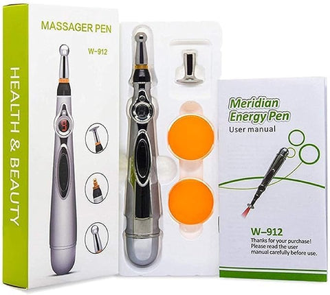 "Advanced Acupuncture Pen with Laser Therapy for Holistic Pain Relief and Meridian Energy Balance - FDA Approved Electronic Massager"