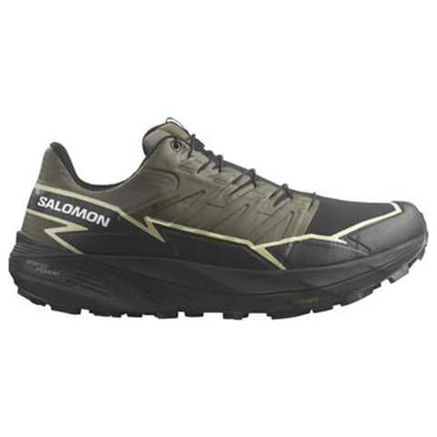 Salomon Men's Thundercross Gore-TEX Sneaker, Olive Night/Black/Alfalfa, 10