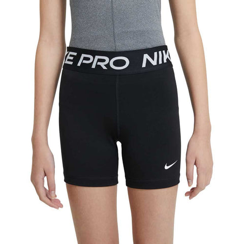 Nike Girl's NP Dri-Fit 3" Shorts M Black | White