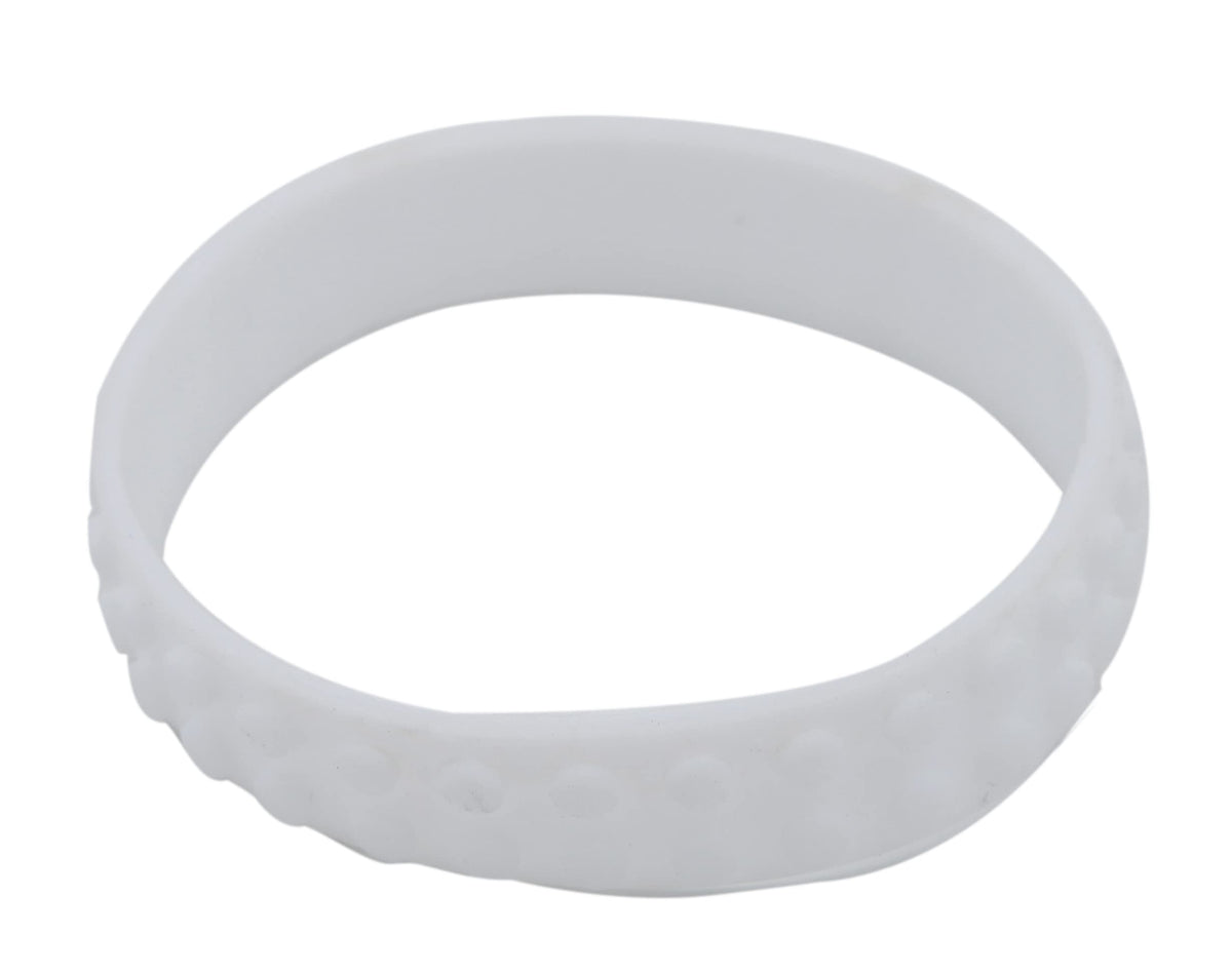 Komonee White Toy Block Bricks Silicone Wristband