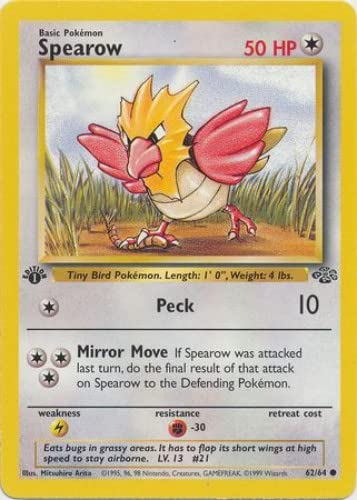 Pokemon - Spearow (62) - Jungle - 1st Edition