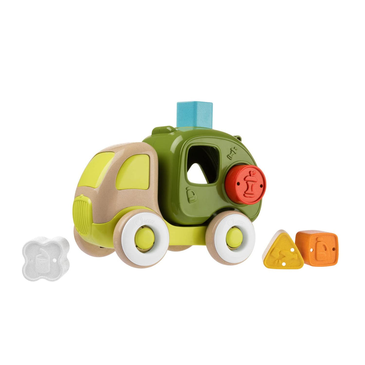 Chicco ECO+ Toy, Recycling Lorry, Multicolour | Sustainable Baby & Toddler Toy, Recycled Plastic, 1 year +