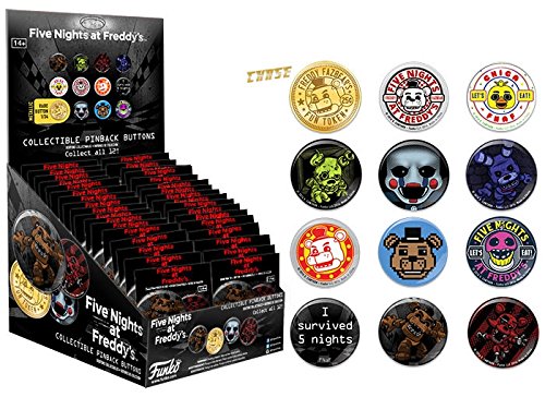 Five Nights at Freddy's Collectible Pinback Buttons Mystery Packs (5 Packs)