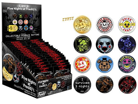 Five Nights at Freddy's Collectible Pinback Buttons Mystery Packs (5 Packs)