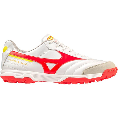 Mizuno Men's Soccer, White Fiery Coral2 Bolt2, US 11.5