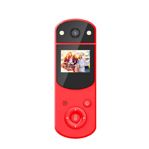 KIMISS D2 Handheld Mini DV Camera Digital Camera MP3 Player Car Video Recorder 1080P Night Shooting Camera Digital Mini Camera(red)