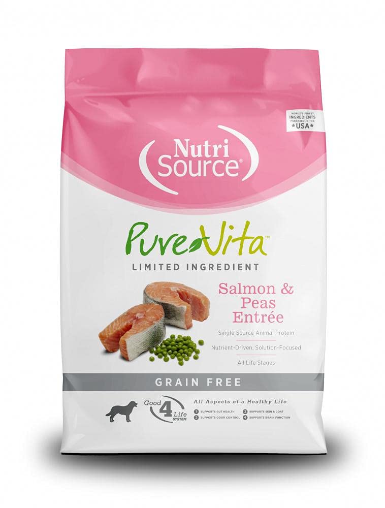 TUFFY'S PET FOOD 131646 Tuffy Pure Vita Grain Free Salmon and Sweet Potato Food for Dogs, 15-Pound