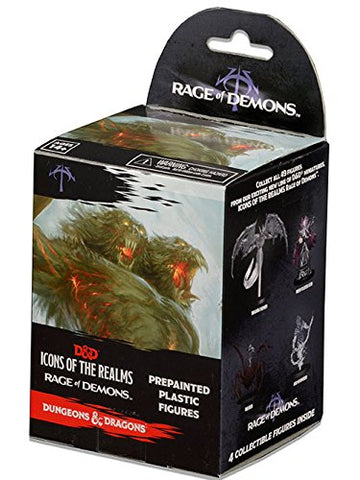 WizKids Dungeons & Dragons - D&D - Icons of The Realms: Rage of Demons Sealed Booster Brick (8 Booster Packs) Miniatures Figures