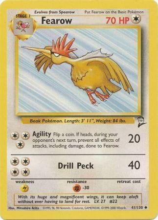 Pokemon - Fearow (41) - Base Set 2