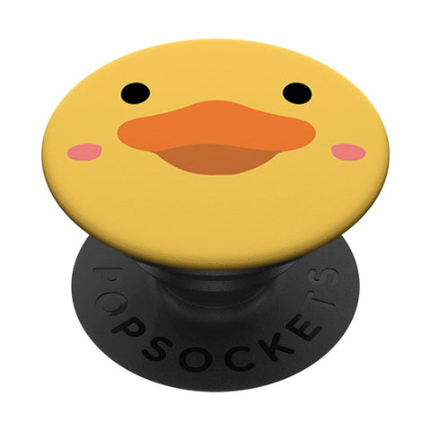 PopSockets Duck Face Funny Yellow Rubber Duck Cute Duck PopSockets Swappable PopGrip