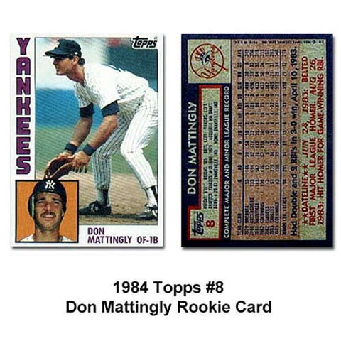 Topps 1984 Don Mattingly Rookie Card