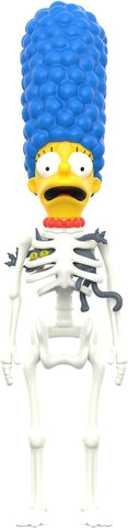 Super7 The Simpsons Treehouse of Horror Skeleton Marge - 3.75" The Simpsons Action Figure Classic TV Show Collectibles and Retro Toys