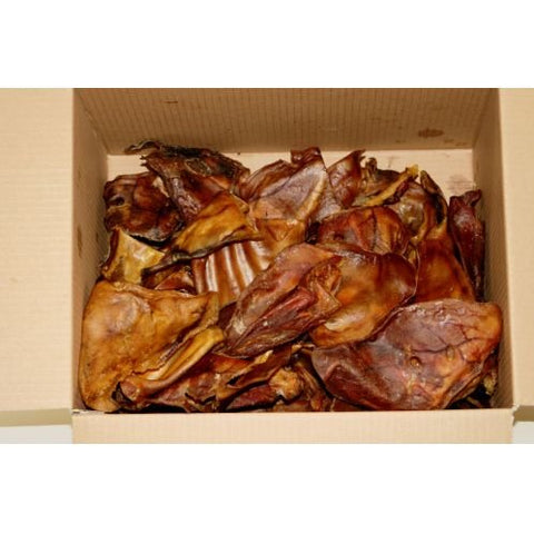 Hollings Pigs Ears Natural Dog Treats Bulk Box of 20, British Product, British Quality