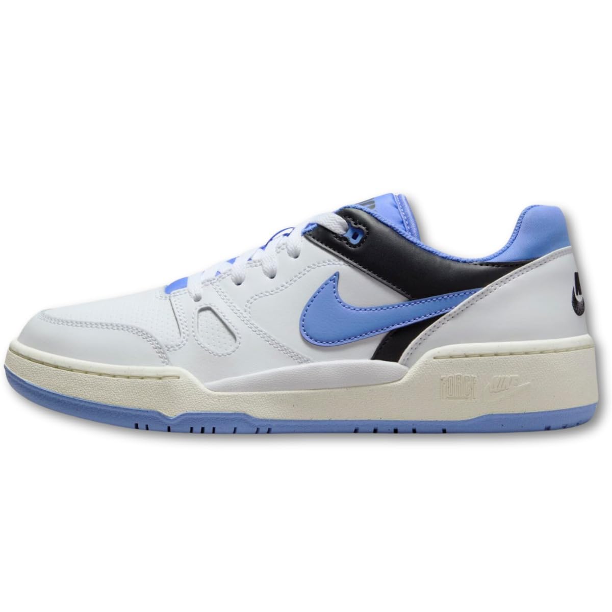 NIKE Full Force Low Mens FB1362-100 (White/Polar-Black-SAIL), Size 9.5