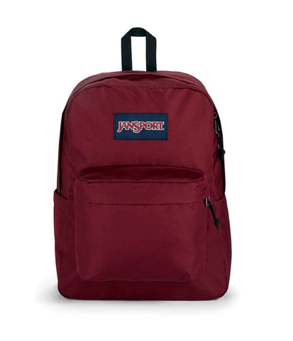 JanSport Superbreak Plus Backpack - Work, Travel, or Laptop Bookbag with Water Bottle Pocket - Russet Red