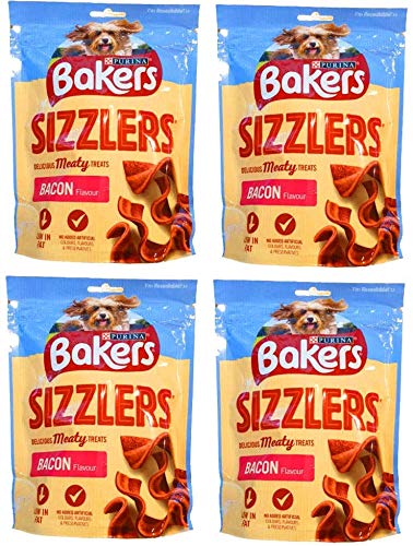 2 x Bacon Sizzlers Dog Treats 4 x 90g