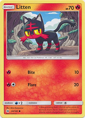 Pokemon - Litten - 24/149 - Common