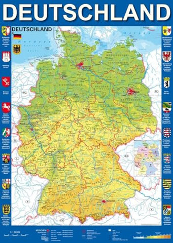 Schmidt Spiele Map of Germany Puzzle (1000 Piece) (58287)