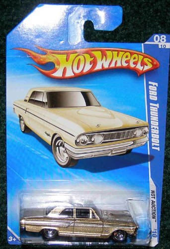 HOT Wheels 2010 HOT Auction 08/10 Gold Ford Thunderbolt