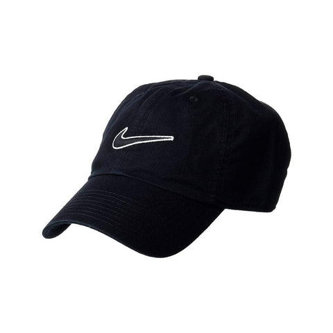 Nike Men Heritage 86 Essential Swoosh Adjustable Cap - Black/Black, One Size