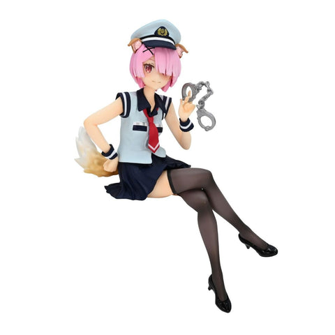 Furyu - Re:Zero - Noodle Stopper - Ram Police Officer Cap Dog Ears