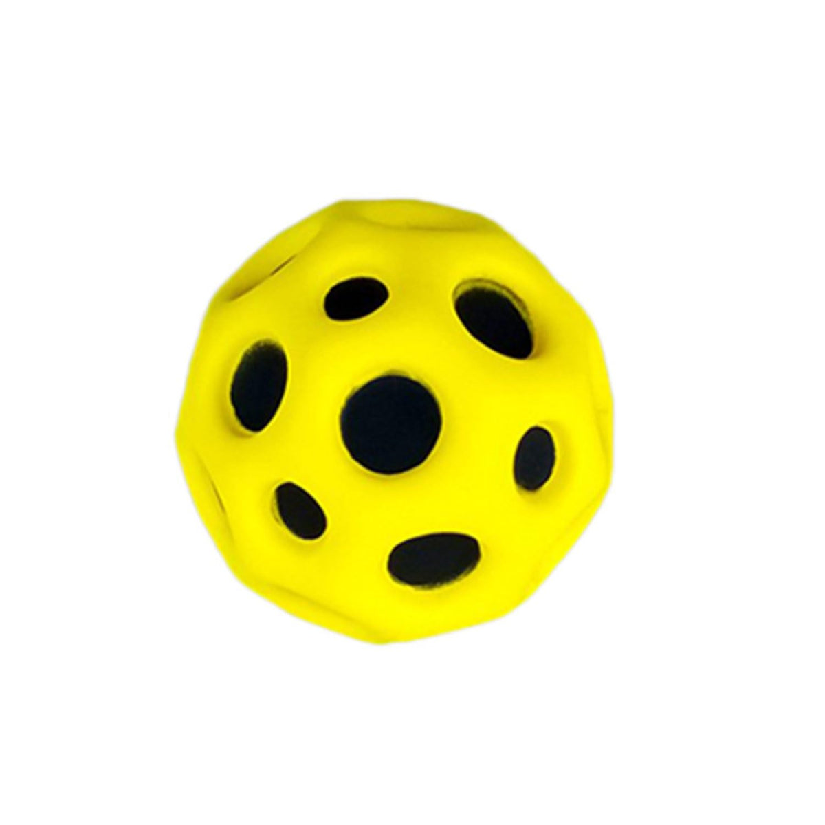 GALER Space Ball with Extreme High Bounce, Bouncy Balls Hole Ball with High Resilience, Mini Bouncing Ball Foam Balls, Space Toys for Kids Party Bag Gifts (Yellow)