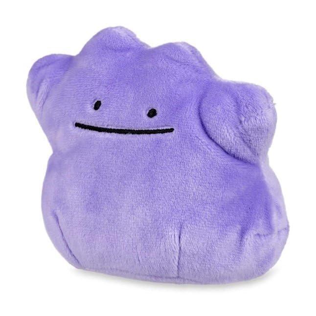 Pokemon Center: Sitting Cuties: Ditto Plush # 132 - Generation 1 - 6 In