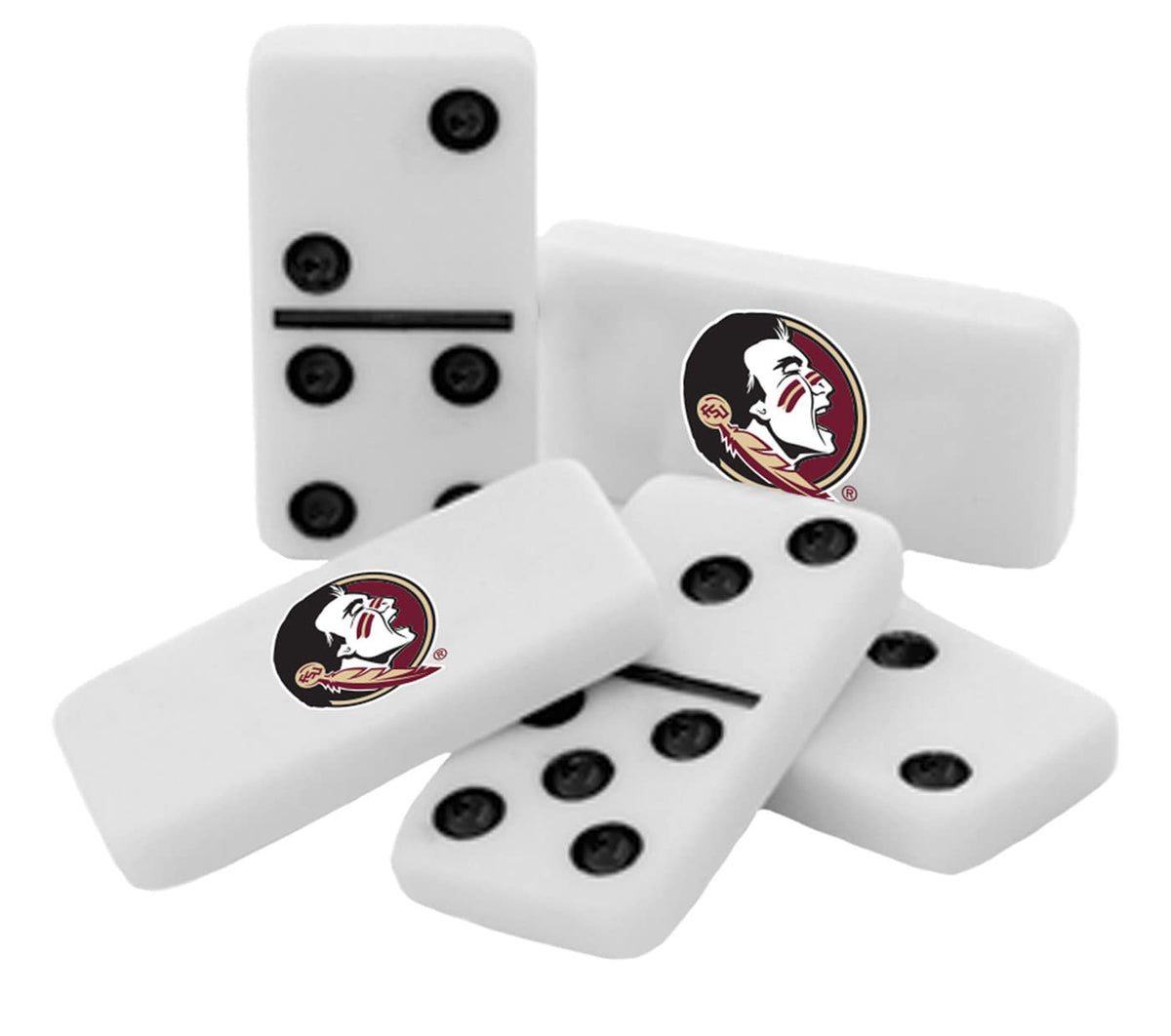 Masterpieces Officially Licensed NCAA Florida State Seminoles 28 Piece Dominoes Game for Adults