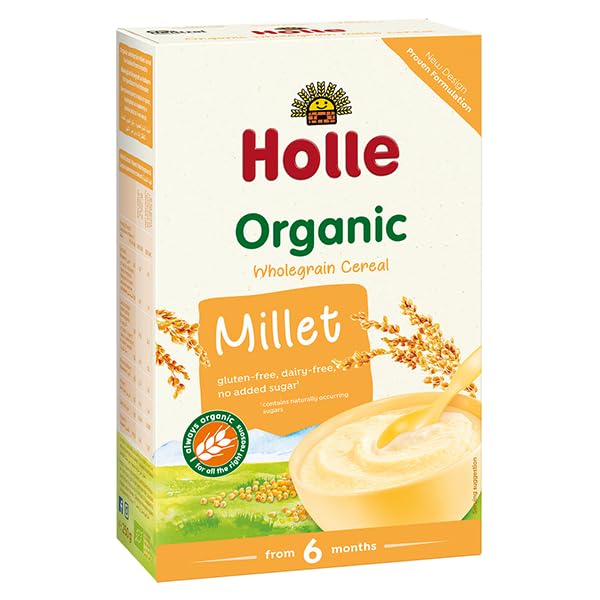 Holle Organic Wholegrain Cereal Millet, pack of 6