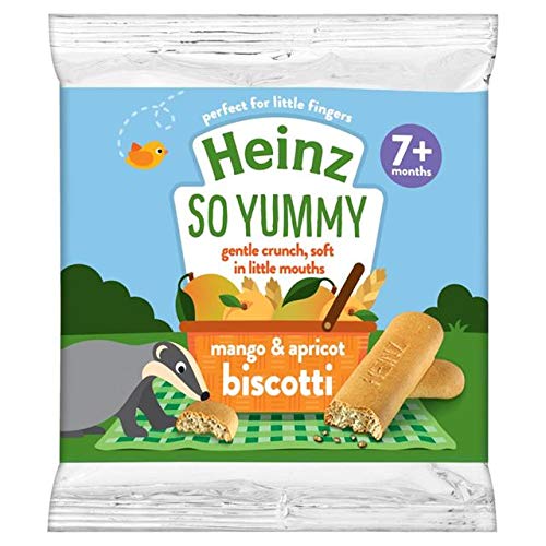 Heinz Mango & Apricot Biscotti 60g - Pack of 4