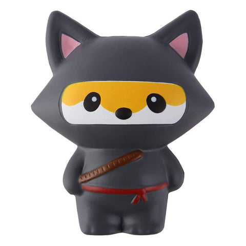 Anboor 5.3 Inches Squishies Ninja Jumbo Fox Slow Rising Squishies Kawaii Scented Soft Animal Toys Stress Relief Kid's Toys